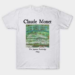 The Japanese Footbridge by Claude Monet T-Shirt
